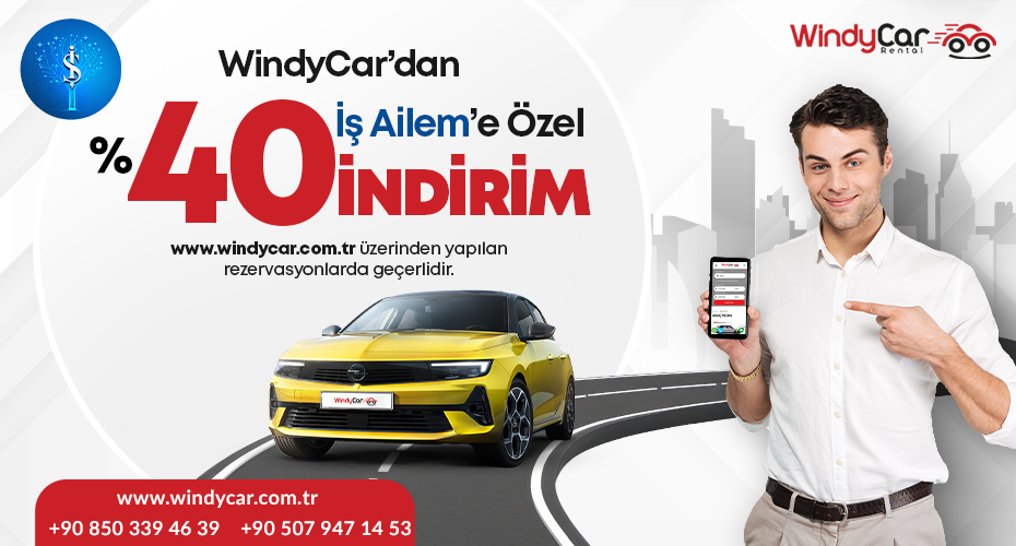 Exclusive Campaign for İş Bankası Employees by WindyCar