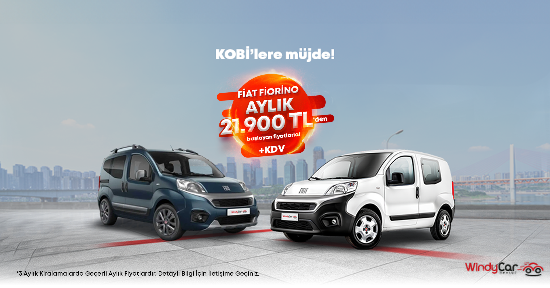 Fiat Fiorino 3 Aylık Kiralama Fırsatı!